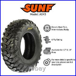 1? SunF Replacement Tires 25x10R12 25x10x12 Radial for ATV UTV 6 Ply A043