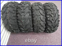 1988-2000 Honda Trx 300 4wd Bear Claw 6 Ply Atv Tires New Set 4 23x8-11 24x9-11