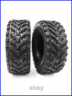 (2) 25X8-12 Mud Crusher Front ATV Tires 6Ply HEAVY DUTY ATV TIRES 25X8.00-12