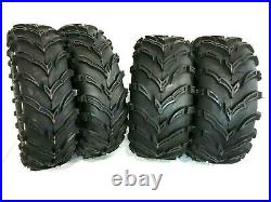 (2) New 25x8-12 & (2) New 25x10-12 K9 6-Ply ATV UTV Tire Set FOUR New Mud Tires