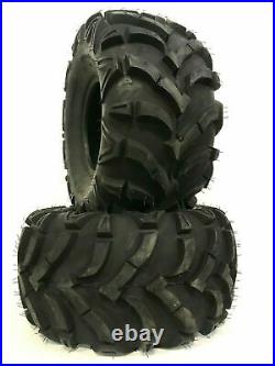 2 New Kingsville ATV UTV Tires 25x8-12 25x8x12 6PR Ultra Deep Tread Mud Tires