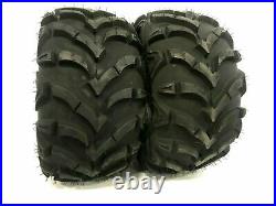 2 New Kingsville ATV UTV Tires 25x8-12 25x8x12 6PR Ultra Deep Tread Mud Tires