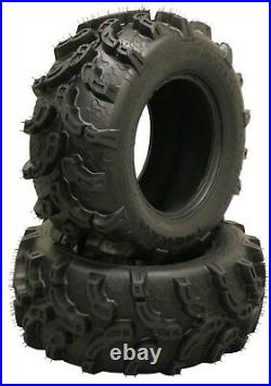 2 New Premium WANDA ATV/UTV Tires 25x8-12 25x8x12 6PR P375 Ultra Deep Tread Mud