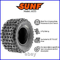 2? SunF 18x10-8 ATV UTV Tires 18x10x8 Tubeless 6 Ply for 8 Rims A035