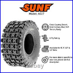 2? SunF 20x10-10 ATV UTV Tires 20x10x10 Tubeless 6 Ply for 10 Rims A027