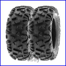 2 SunF 22x7-12 ATV UTV Tires 22 7 12 All Terrain 6 Ply A033