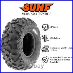 2? SunF 25x8-12 ATV UTV Tires 25x8x12 Tubeless 6 Ply for 12 Rims A051