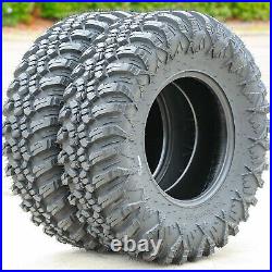 2 Tires 25x10.00R12 25x10R12 Forerunner Aurora A/T AT ATV UTV 67J 8 Ply