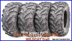 25X8X12 25X10X12 Set4 ATV Solid Mud Tire 14-17 Arctic-Cat500/700 WILDCAT Trail