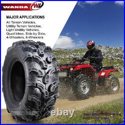 25x10-12 25x10x12 UTV ATV Tire 25x10.00-12 6PR Wanda 375 Ultra Deep Tread Mud