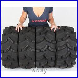 25x8-12, 25x10-12 KENDA K538 EXECUTIONER ATV UTV FRONT & REAR TIRE KIT 4 TIRES