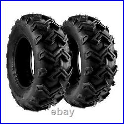 25x8-12 Sport ATV UTV Tires 6Ply Go Kart 25x8x12 25 8 12 Tire All Terrain 2Pc