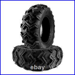 25x8-12 Sport ATV UTV Tires 6Ply Go Kart 25x8x12 25 8 12 Tire All Terrain 2Pc