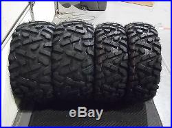 27 Quadking Atv / Utv Tires Full Complete Set 4 27x9-12 27x12-12 Bigghorn