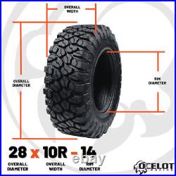 28 x 10R 14 Ocelot XC729 R/T ATV/UTV Tire