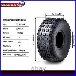 2PC 22.5x10-8 UTV ATV Tires 22.5x10x8 Heavy Duty