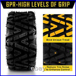 2PCS 25x10-12 Sport ATV UTV Tires 25x10x12 All Terrain 6Ply 25-10-12 Z-199 TWO