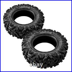 2PCS 25x8-12 ATV Tires 6Ply 25x8x12 ATV UTV Tires 25 8 12 All Terrain Tire