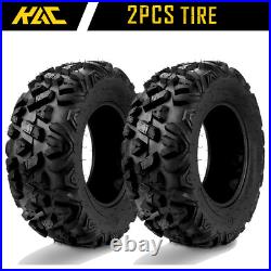 2PCS 6 Ply 25x8-12 ATV UTV Mud Tires 25x8x12 All Terrain Heavy Duty 25x8 12