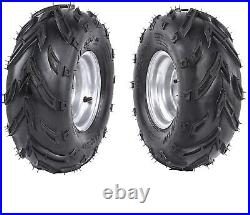 2X 4PR 16x8-7 Knobby Tires Wheel Rim For ATV Go kart UTV Quad Bike Buggy Utility