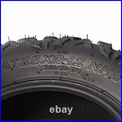 2pack 12inch 25x8-12 ATV Tyre 6ply for Foreman 500 25 ATV UTV