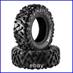 2pc New 25x8-12 6Ply 25x8x12 ATV UTV Tires 25-8-12 Go Kart Golf Cart All Terrain