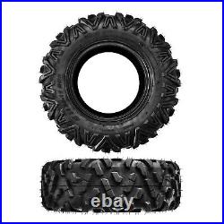 2pc New 25x8-12 6Ply 25x8x12 ATV UTV Tires 25-8-12 Go Kart Golf Cart All Terrain