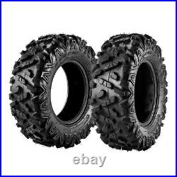 2pc New 25x8-12 6Ply 25x8x12 ATV UTV Tires 25-8-12 Go Kart Golf Cart All Terrain