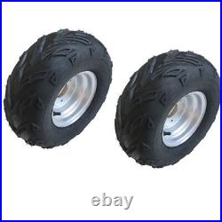 2pcs 16x8-7 Tyre Tire and Rim for ATV Quad Go Kart Trolley Trailer UTV Dirt Bike