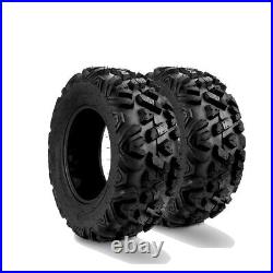 2pcs 25x8-12 Sport ATV UTV Tires 25x8x12 All Terrain 6Ply Aggressive Traction