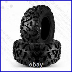 2x 25x10-12 ATV UTV Tires Go Kart Tyre 25x10x12 6Ply All Terrain 25-10-12