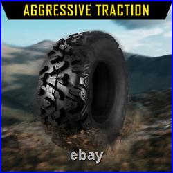 2x 25x10-12 ATV UTV Tires Go Kart Tyre 25x10x12 6Ply All Terrain 25-10-12