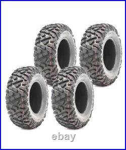 4 FOURRUNNER ATV UTV Tires 27x9-12 Front & 27x11-12 Rear 6PR Bighorn Style