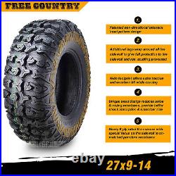 4 FREE COUNTRY 8PR ATV/UTV Tires 27x9x14 fit 11-14 Can-Am COMMANDER 800R/100 XT