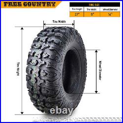 4 FREE COUNTRY 8PR ATV/UTV Tires 27x9x14 fit 11-14 Can-Am COMMANDER 800R/100 XT