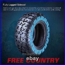 4 FREE COUNTRY Premium ATV/UTV Tires 24x8-12 & 24X10-11 8PR withScuff Guard