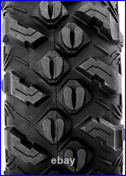 (4) Sedona Buck Snort 27x9-14 FRONT & 27x11-14 REAR 6 Ply Bias Utility UTV Tires