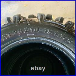 (4) Used MotoSport EFX Moto MTC 28x10-15 ATV/UTV Tires & 2 Tubes Good Tread