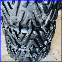 (4) Used MotoSport EFX Moto MTC 28x10-15 ATV/UTV Tires & 2 Tubes Good Tread