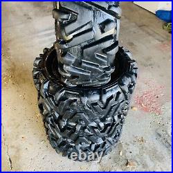 (4) Used MotoSport EFX Moto MTC 28x10-15 ATV/UTV Tires & 2 Tubes Good Tread