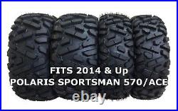4 WANDA ATV/UTV Tires 25X8-12 25X10-12 for 2014 & Up POLARIS SPORTSMAN 570/ACE