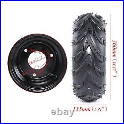 4PC 145/70-6 Tire Rim 3 Lug Wheel for ATV Quad Taotao Mower Garden UTV 6 Wheels