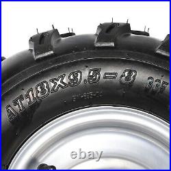 4Pcs 8 18X9.50-8 18X9.5-8 Tire Wheel Rim For ATV UTV Mower Garden Tractor Buggy