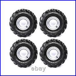 4pc 18x9.5-8 Wheel Tire Rim Tyre 90mm for Four Wheeler ATV UTV Quad Go Kart Sunl