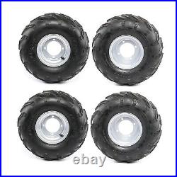 4pc 7Inch 4 Bolts Knobby Tire 16x8-7 16x8x7 16/8-7 Wheel Rim for Go kart ATV UTV