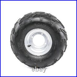 4pc 7Inch 4 Bolts Knobby Tire 16x8-7 16x8x7 16/8-7 Wheel Rim for Go kart ATV UTV