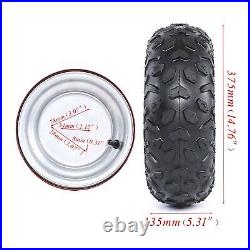 4pcs 145/70-6 Wheels Tires with 6'' Rim for ATV Go Kart UTV Quad Bike 4 Wheelers