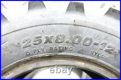 ATV UTV SXS Front Tires GBC Dirt Devils 25x8x12 6 Ply 46562