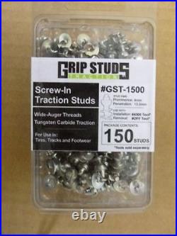 ATV UTV Tire Studs Traction in Dirt Mud & Ice #1500 Medium Grip Studs 150p tool