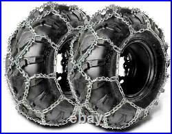 Diamond V Bar Atv Utv Tire Snow Ice Chains 25x8x12 25x8-12 Front Tires 16 X 64